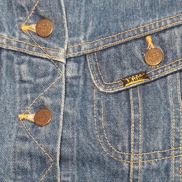 Vintage Ms Lee Denim Vest USA - Picture 3 of 4